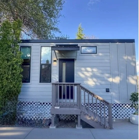 Completed tiny home studio unit