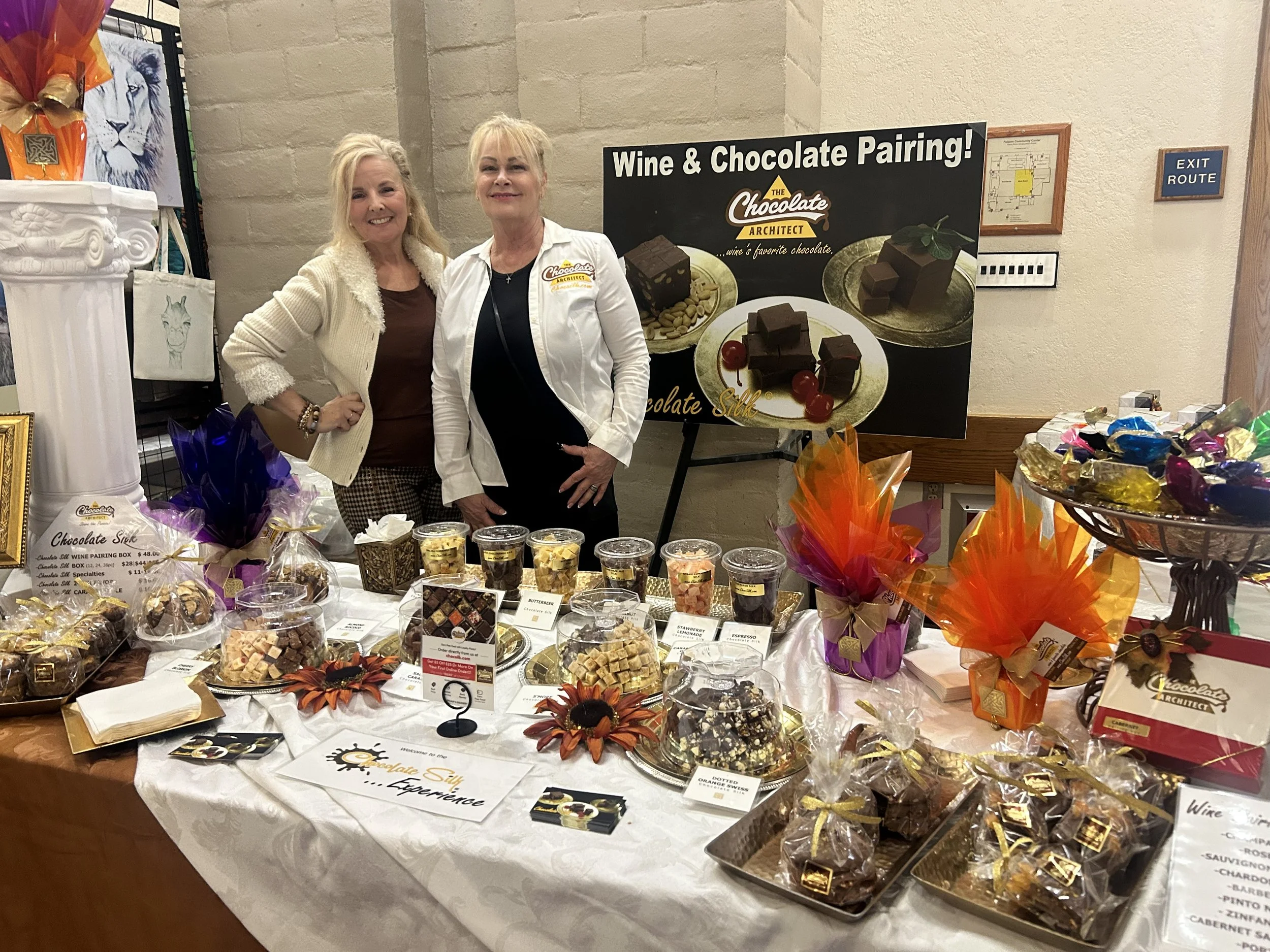 A food vendor table at a past Community Faire